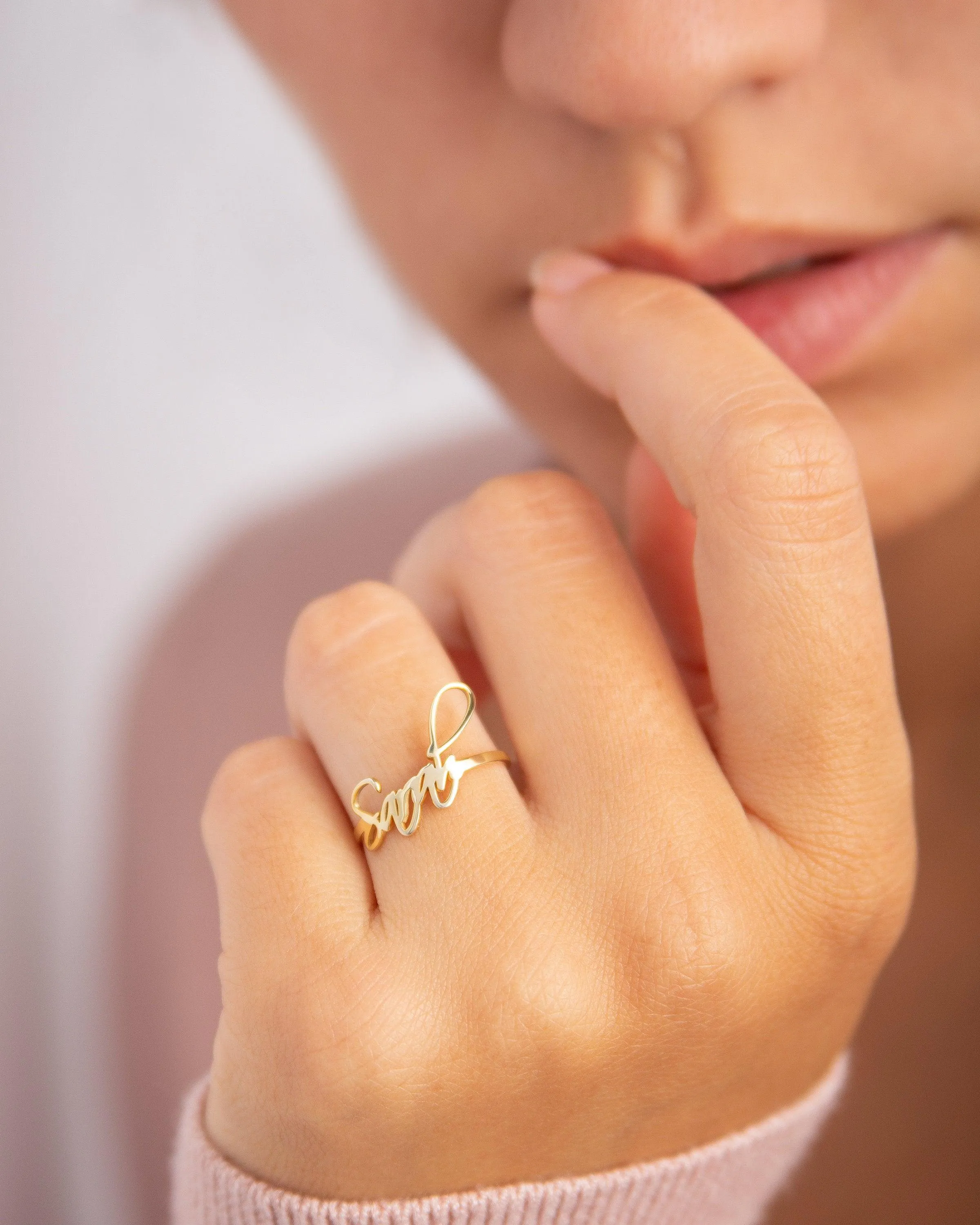 Name Ring - 18K Gold Vermeil