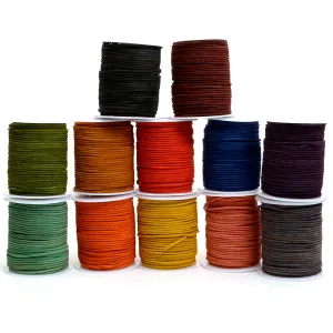 Natural leather strap suede cowhide round strap Oil leather cord necklace mask strap MLT- P0000DOL