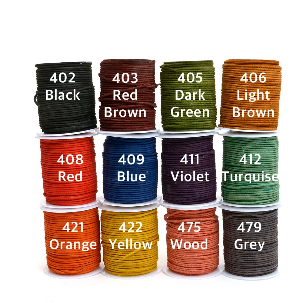Natural leather strap suede cowhide round strap Oil leather cord necklace mask strap MLT- P0000DOL