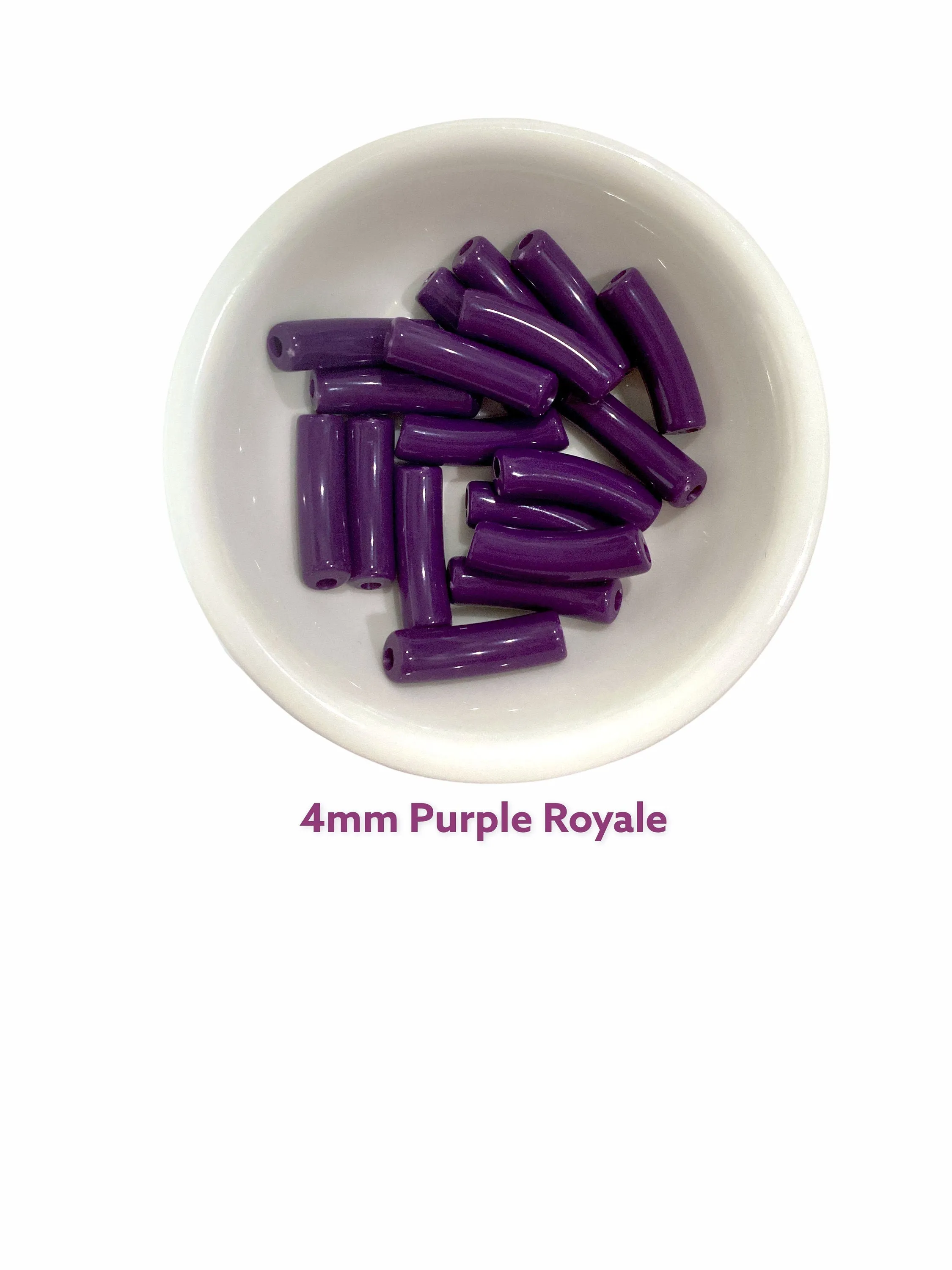 NEW- 4mm  Tube Bead ( 5mm) Tube Acrylic Bamboo Beads, Curved Tube Beads, Resin , Bracelet Bangle Acrylic Tube Bead Waterproof