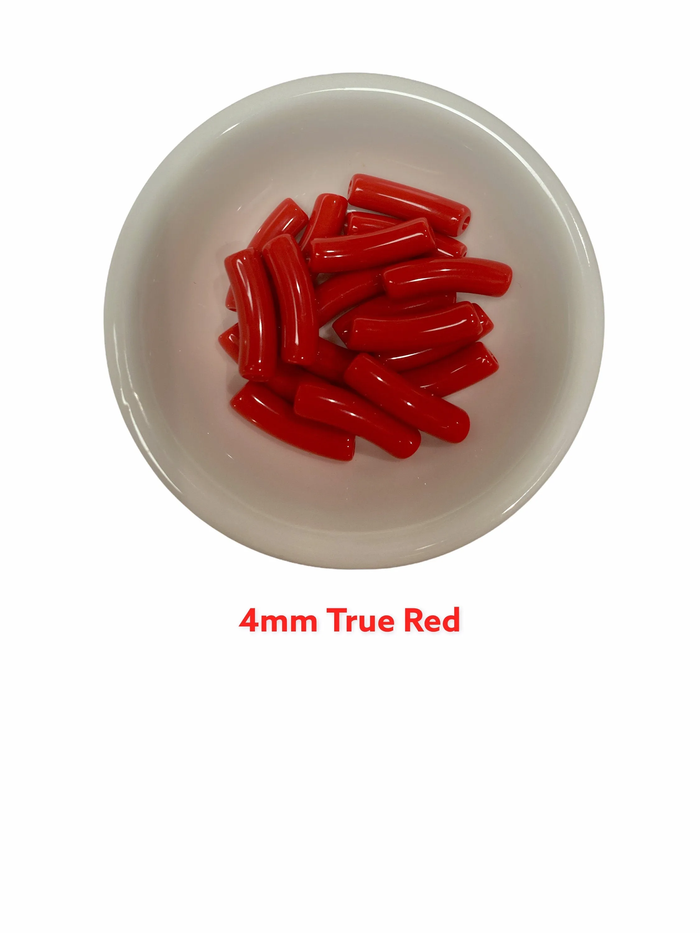 NEW- 4mm  Tube Bead ( 5mm) Tube Acrylic Bamboo Beads, Curved Tube Beads, Resin , Bracelet Bangle Acrylic Tube Bead Waterproof