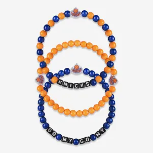New York Knicks 3 Pack Beaded Friendship Bracelet