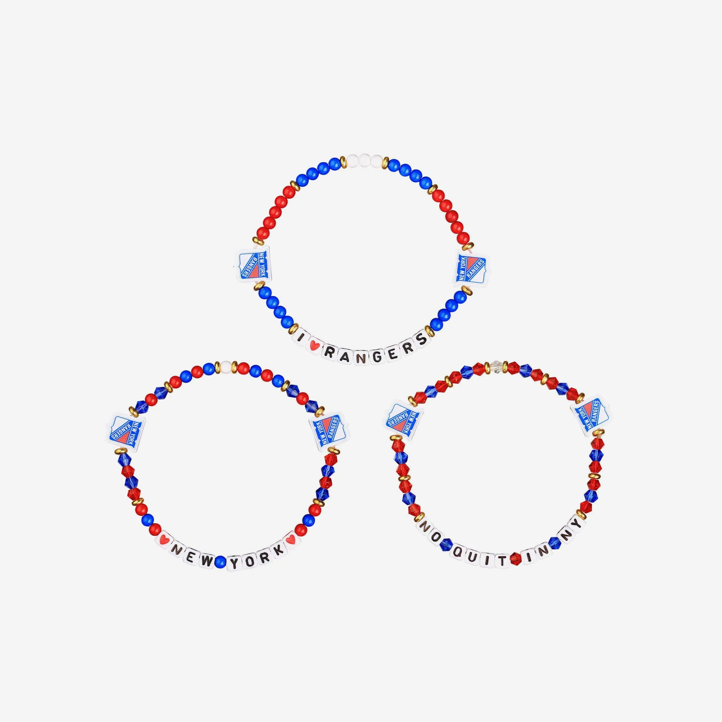 New York Rangers 3 Pack Friendship Bracelet