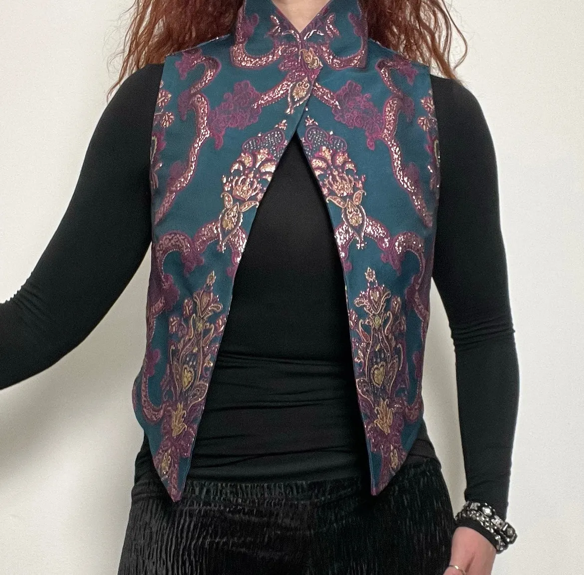 Nikita Vest - Luxe crown brocade - Limited edition