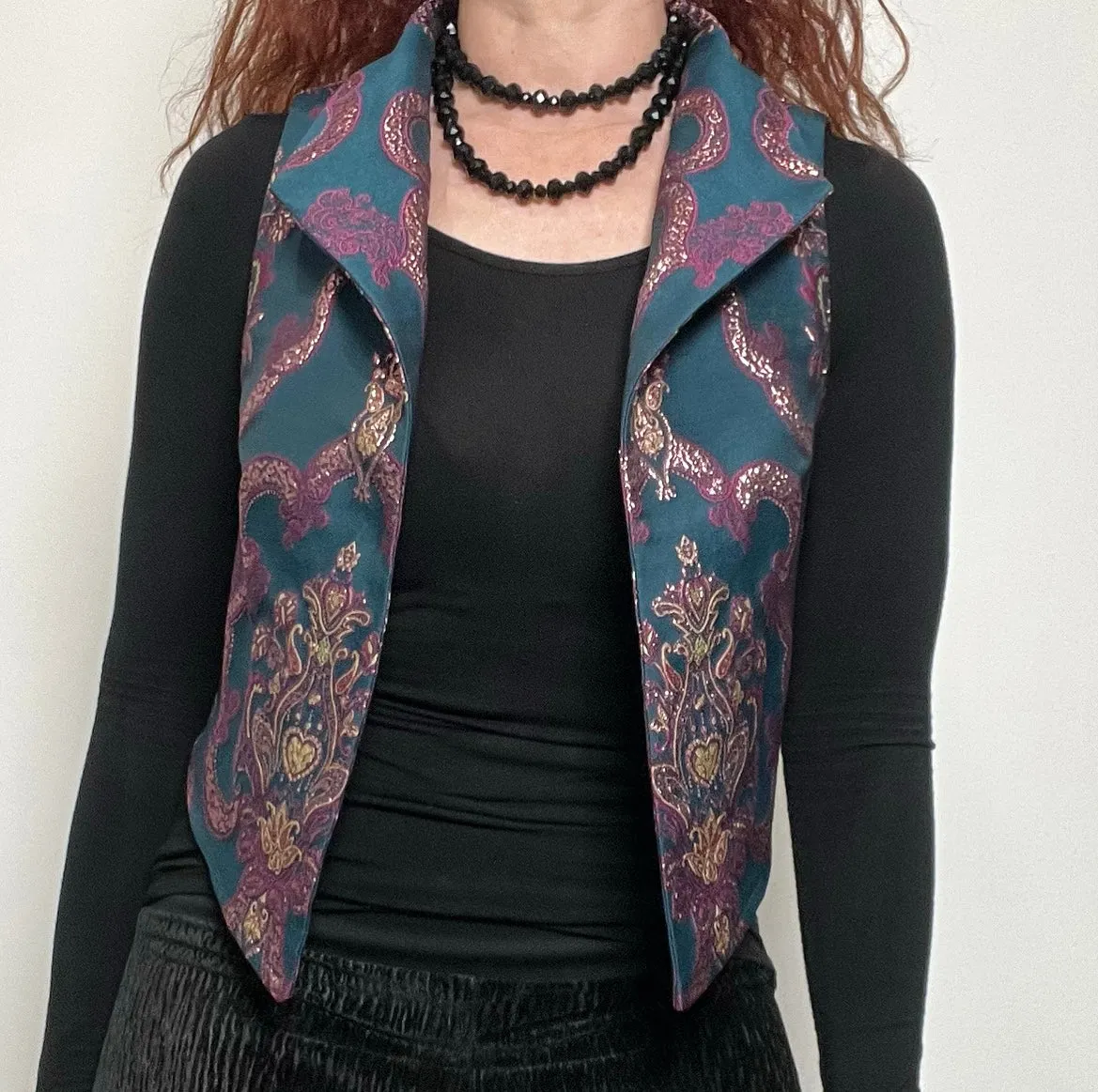 Nikita Vest - Luxe crown brocade - Limited edition