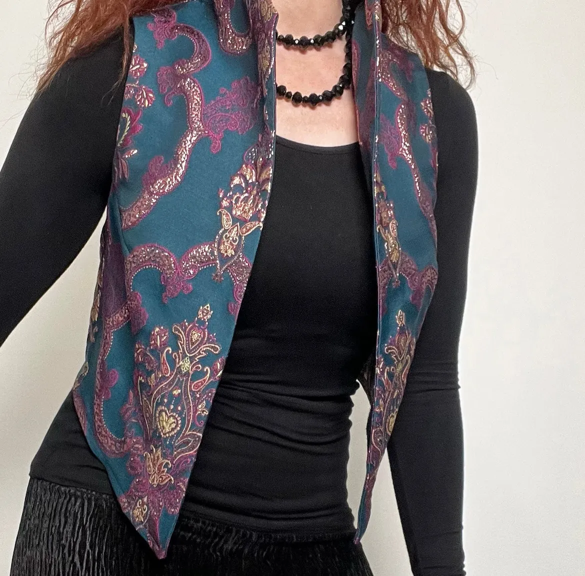 Nikita Vest - Luxe crown brocade - Limited edition