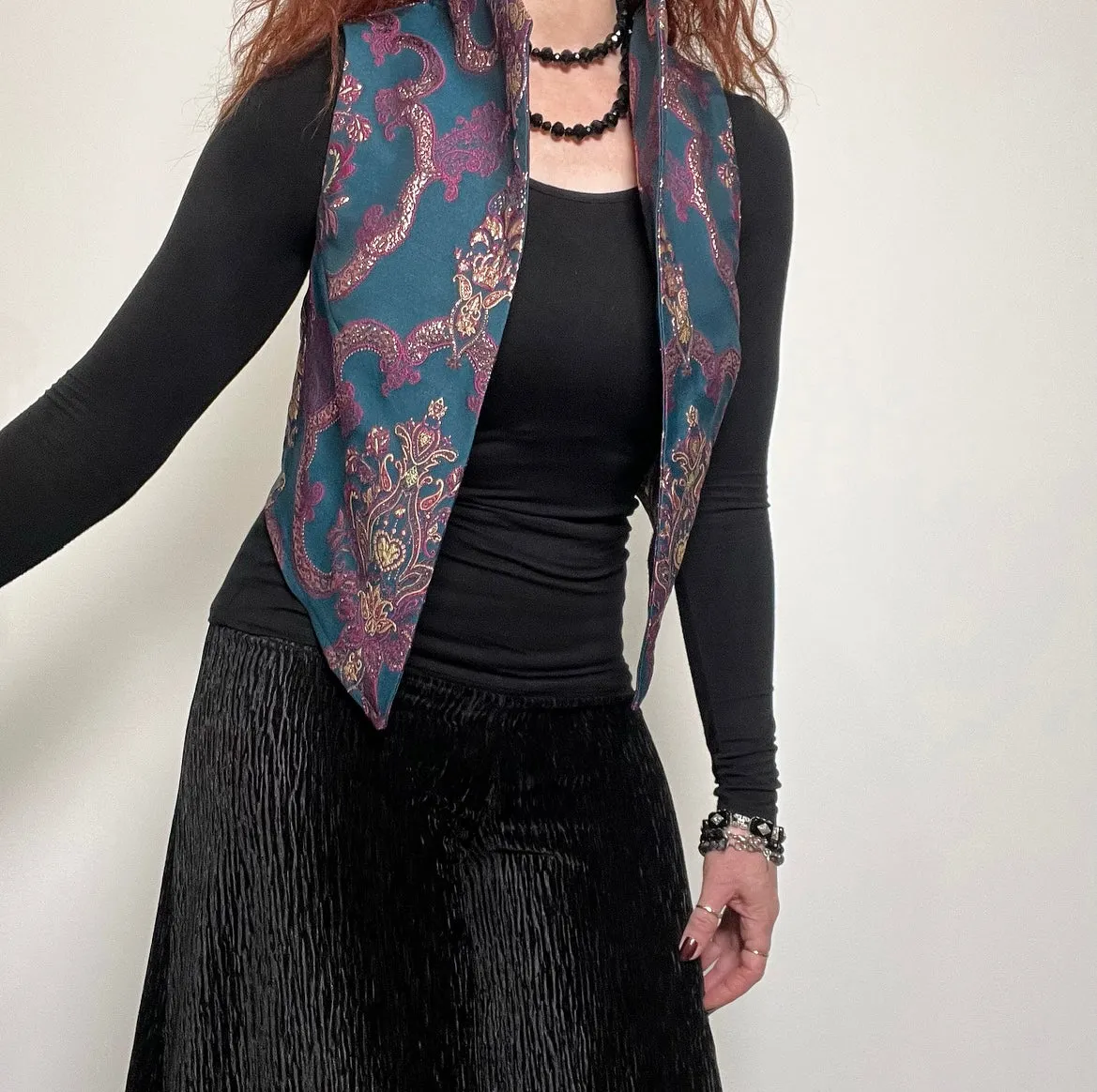 Nikita Vest - Luxe crown brocade - Limited edition