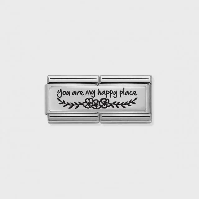 Nomination Composable You Are My Happy Place Double Charm