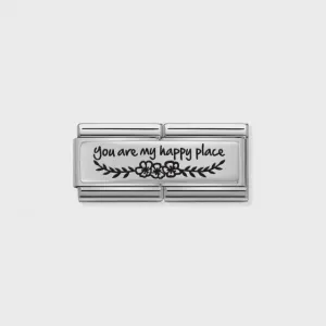 Nomination Composable You Are My Happy Place Double Charm