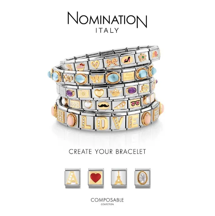 Nomination Composable You Are My Happy Place Double Charm