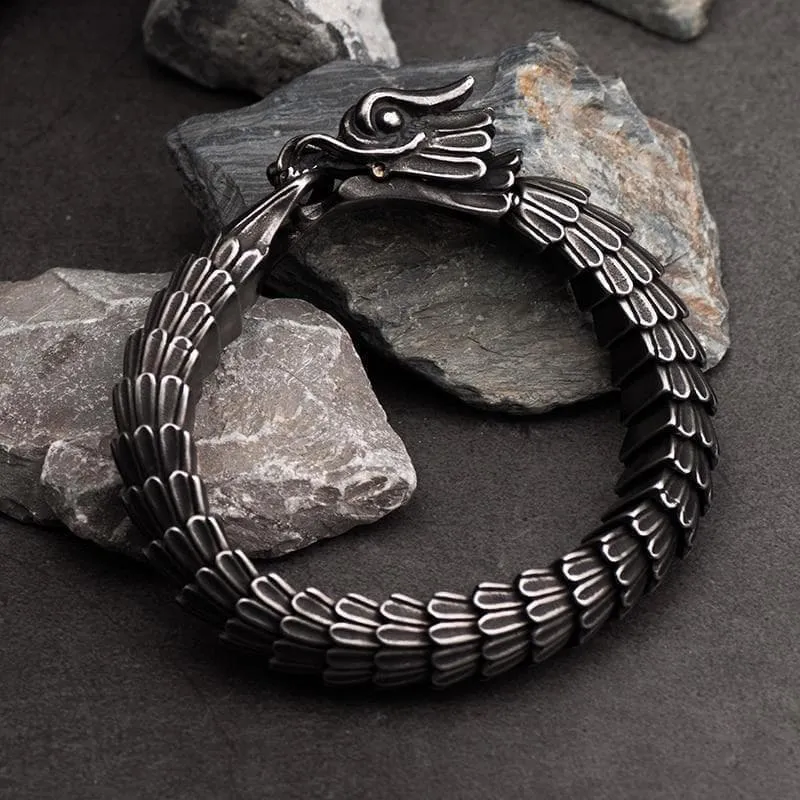 Nordic Stainless Steel Dragon Bracelet
