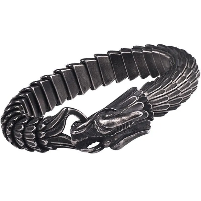 Nordic Stainless Steel Dragon Bracelet