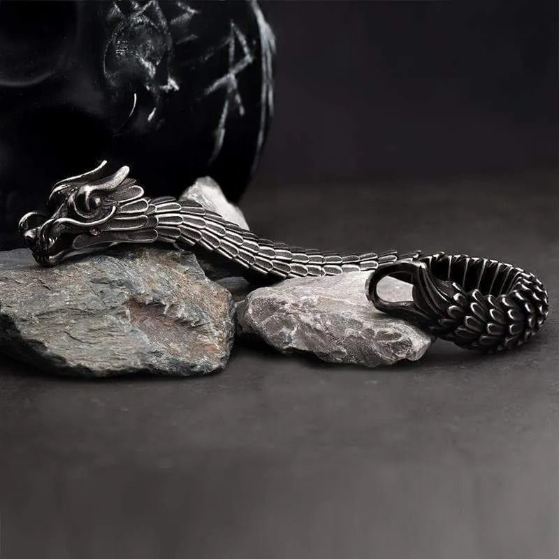 Nordic Stainless Steel Dragon Bracelet