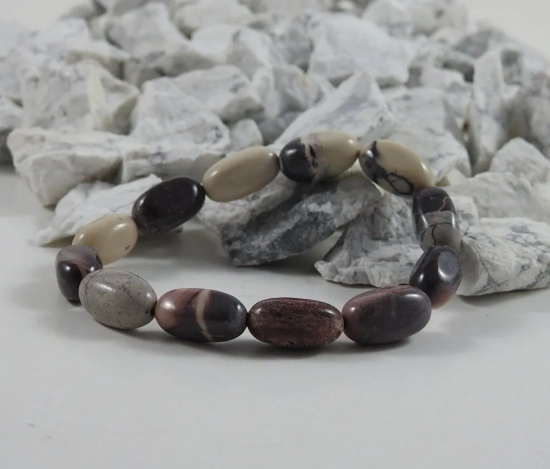 Oblong Midnight Porcelain Jasper Bracelet CLOSEOUT