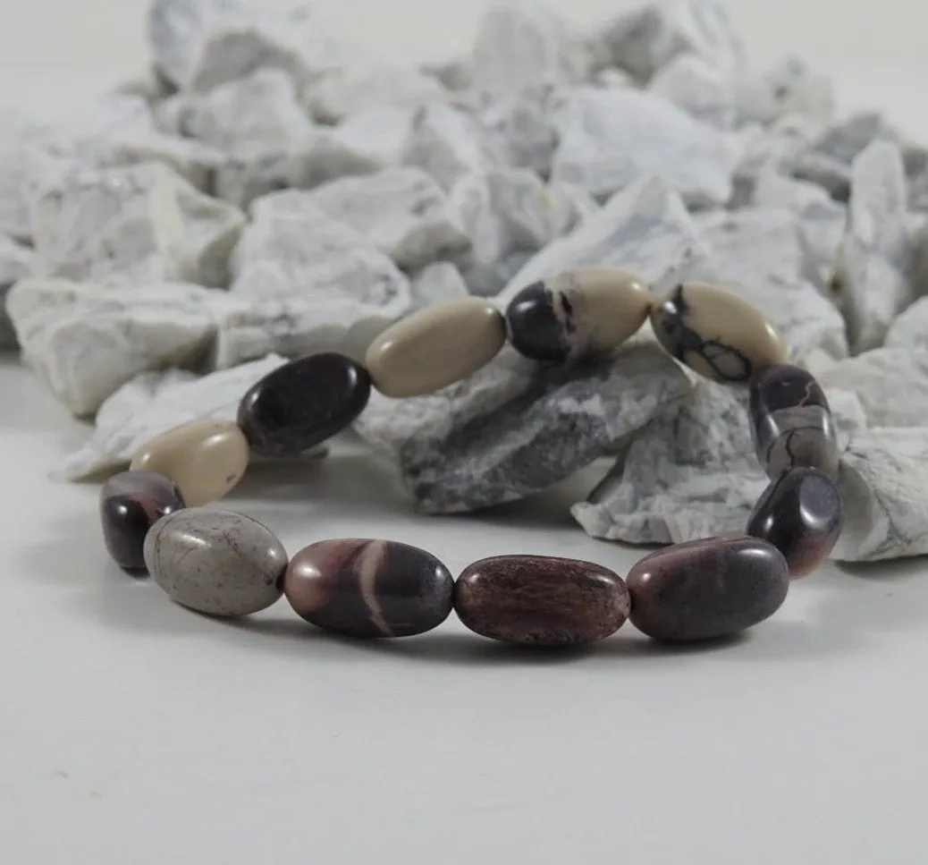Oblong Midnight Porcelain Jasper Bracelet CLOSEOUT