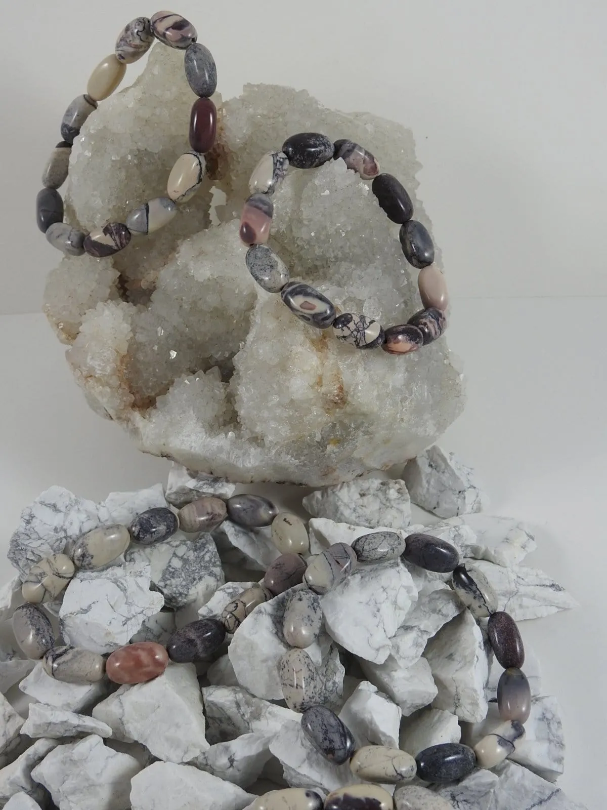 Oblong Midnight Porcelain Jasper Bracelet CLOSEOUT