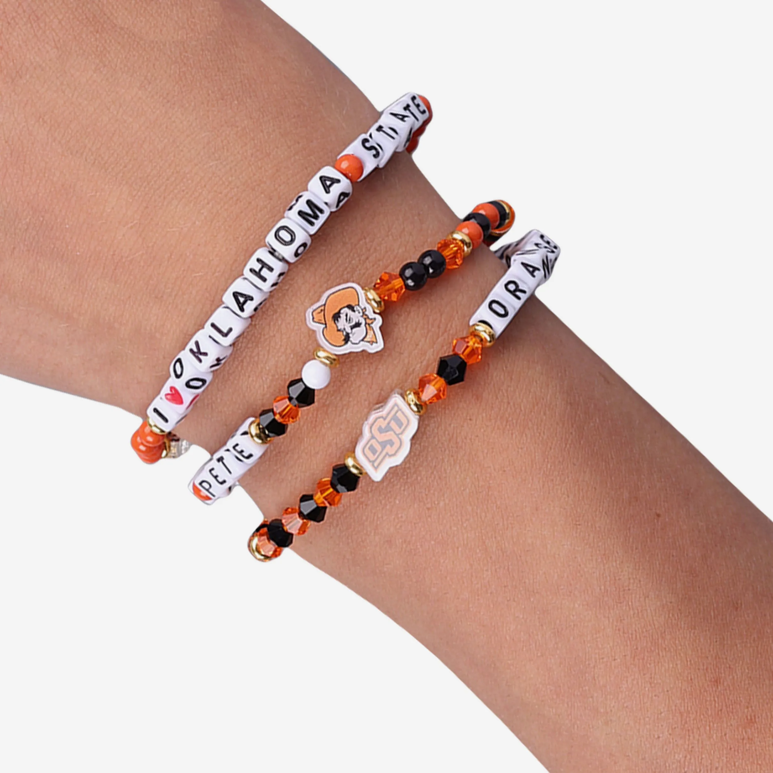 Oklahoma State Cowboys 3 Pack Friendship Bracelet