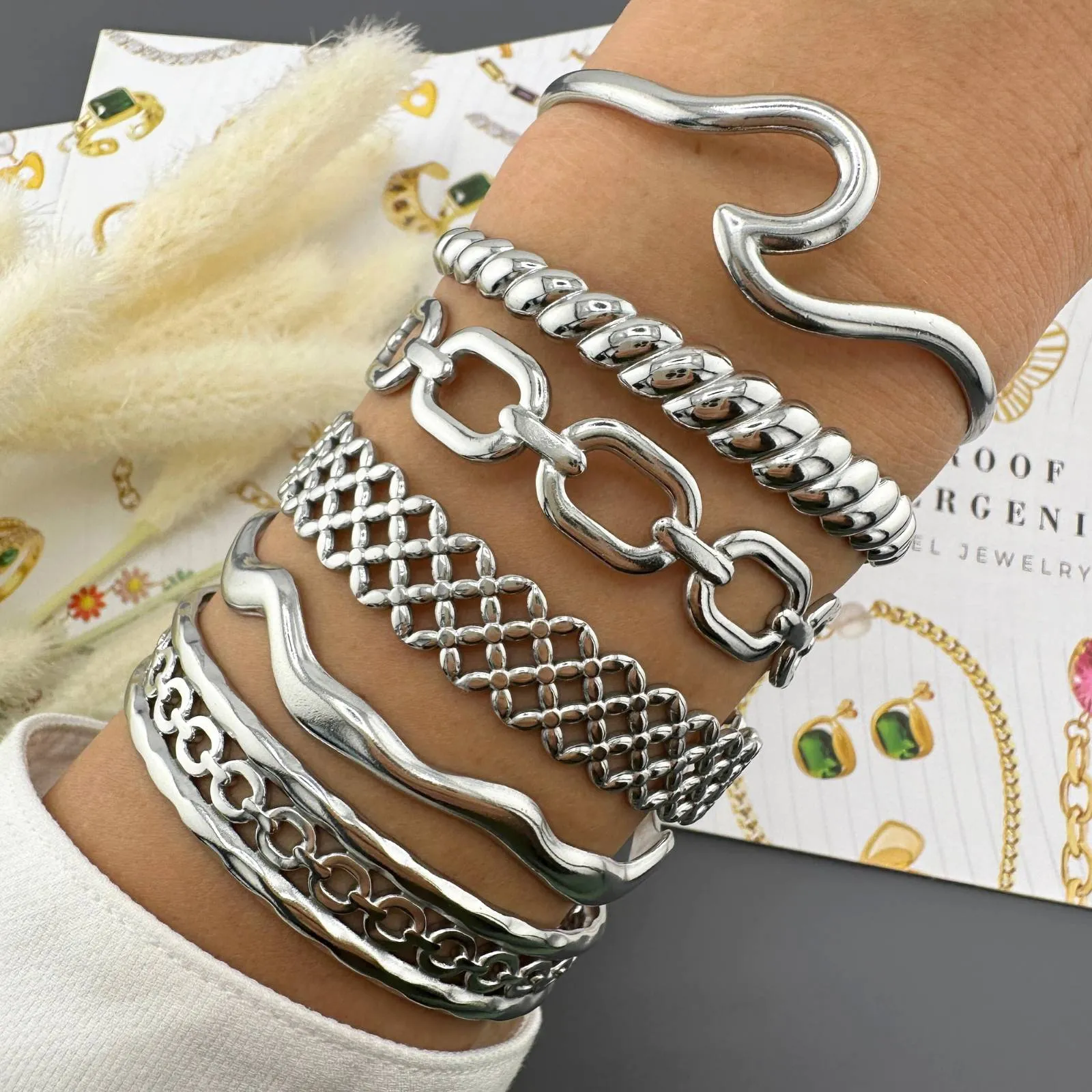 Open Oval-Link Chain Bracelet – Stainless Steel