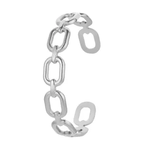 Open Oval-Link Chain Bracelet – Stainless Steel