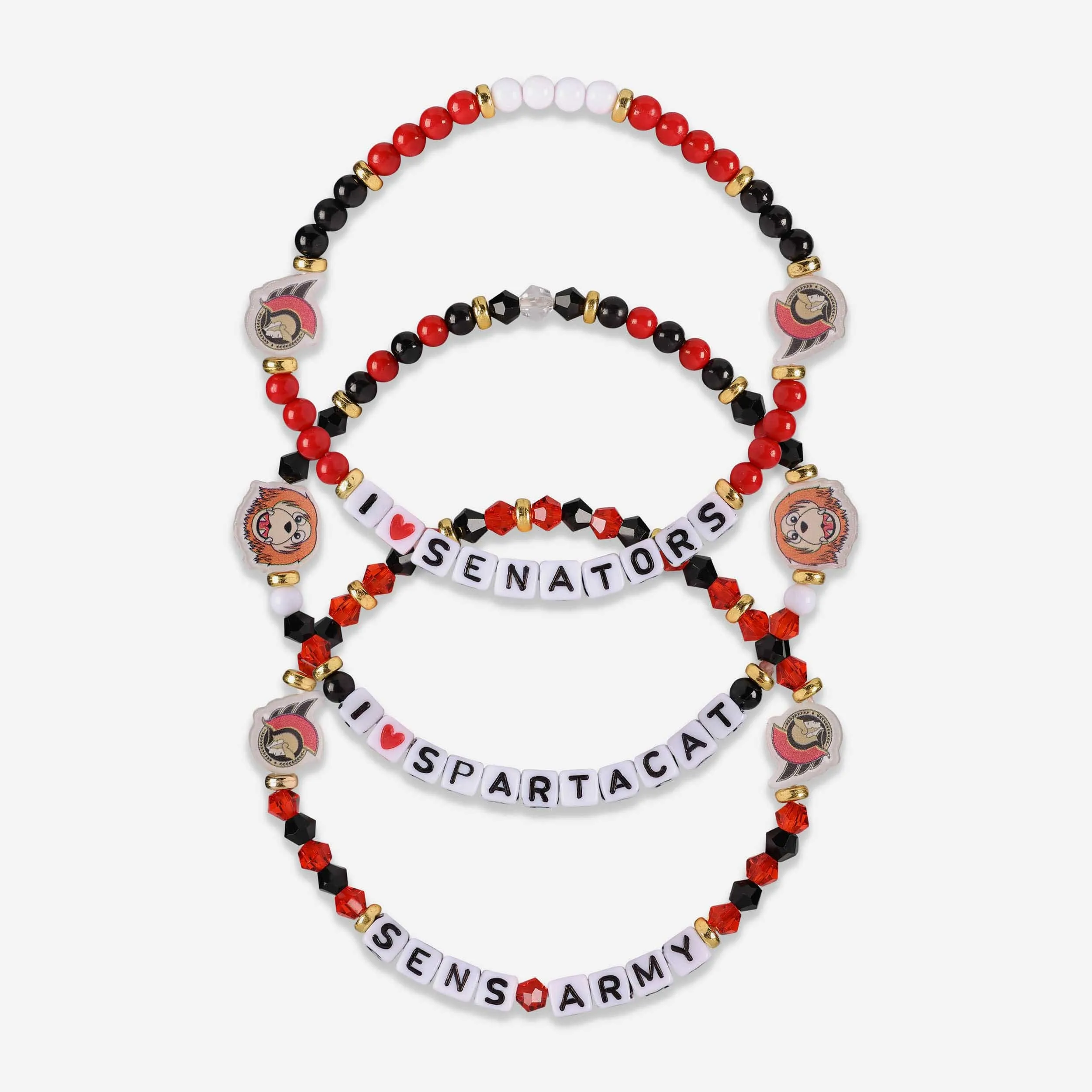 Ottawa Senators 3 Pack Friendship Bracelet