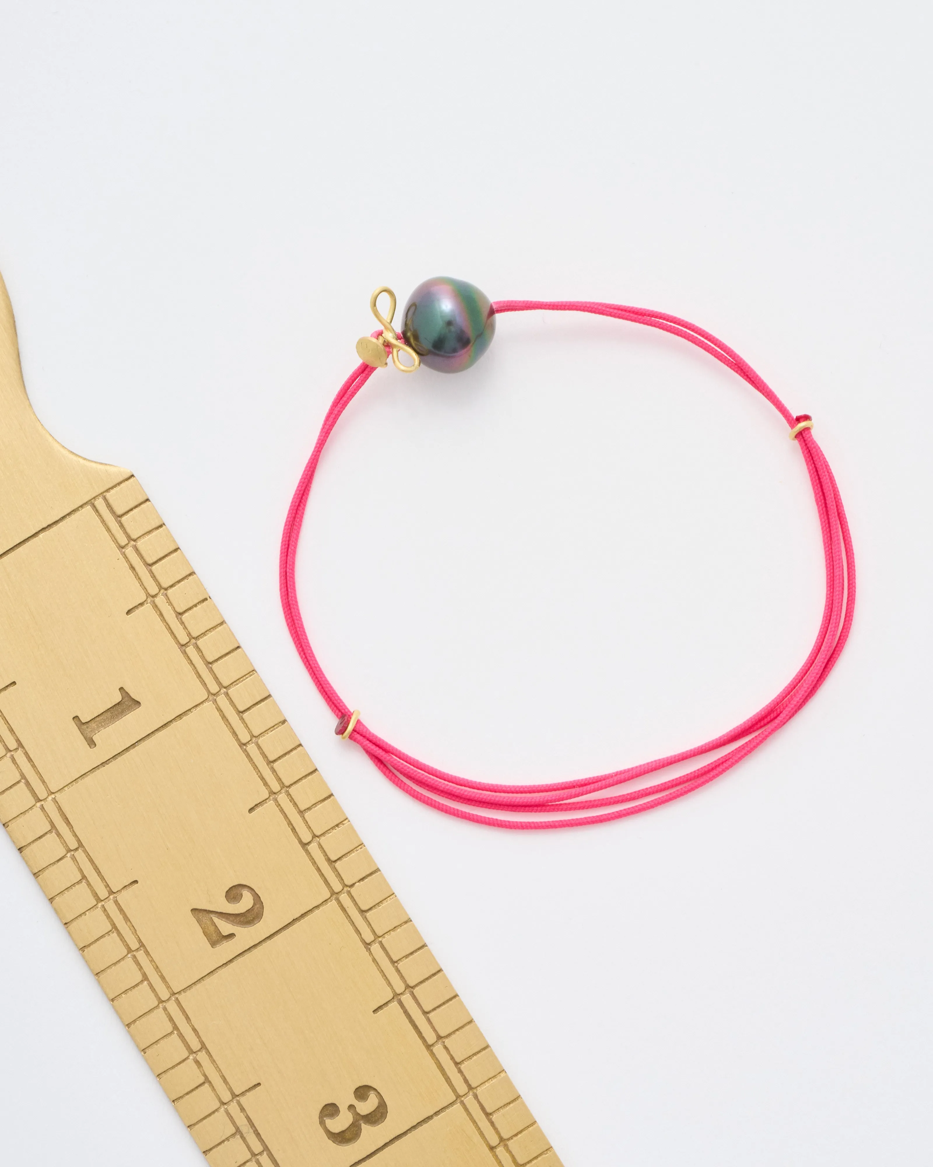 pearl adjustable cord bracelet