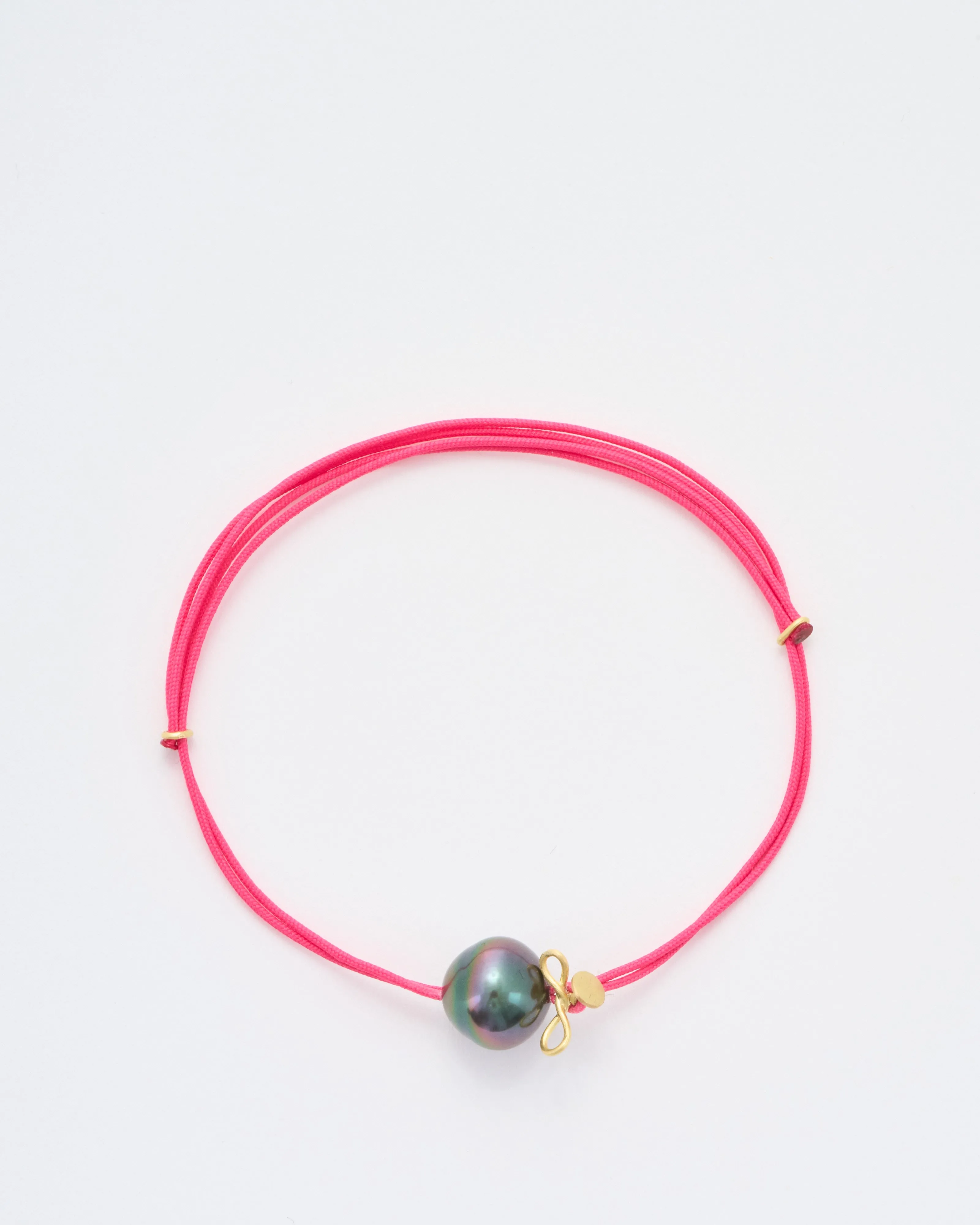 pearl adjustable cord bracelet