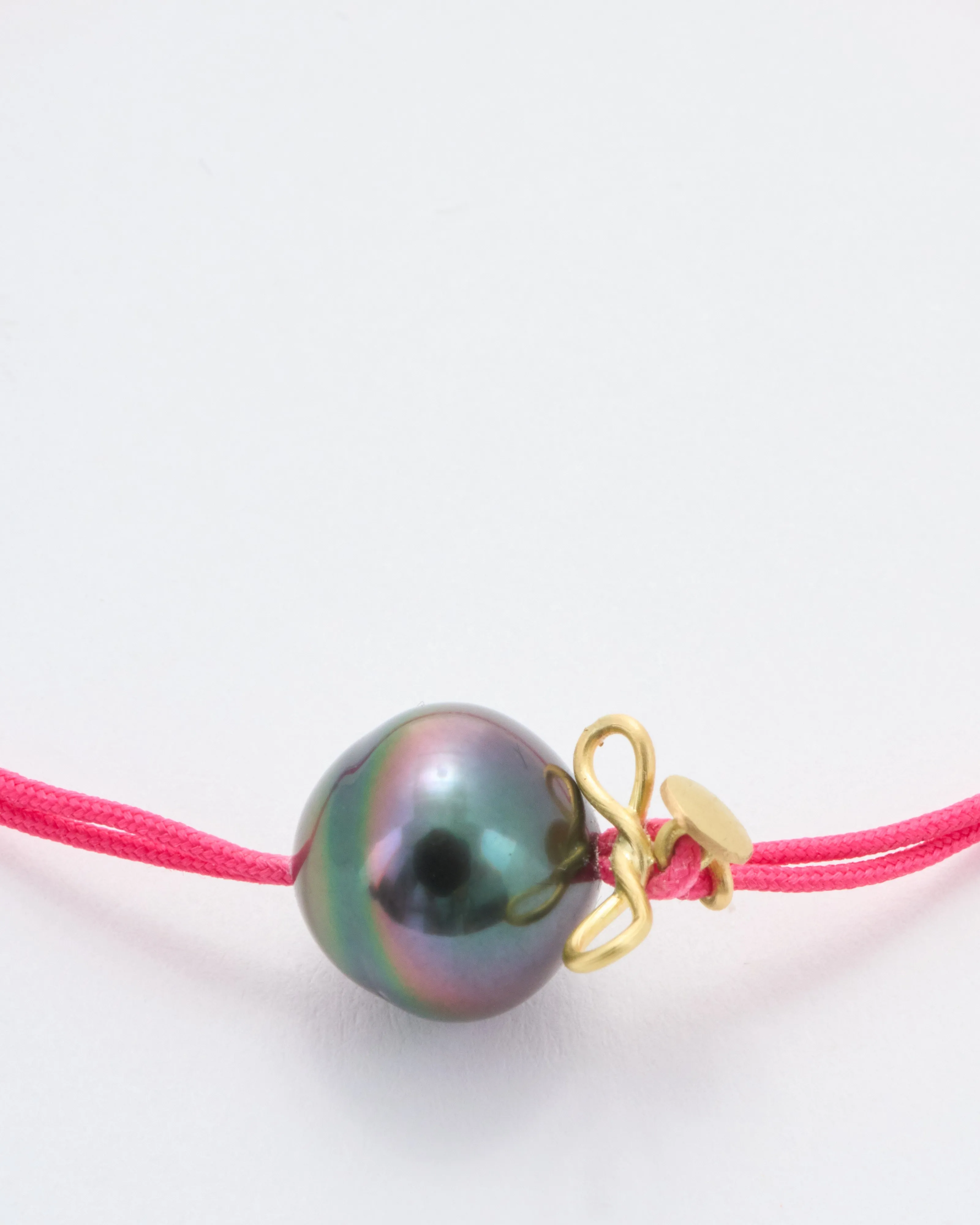 pearl adjustable cord bracelet