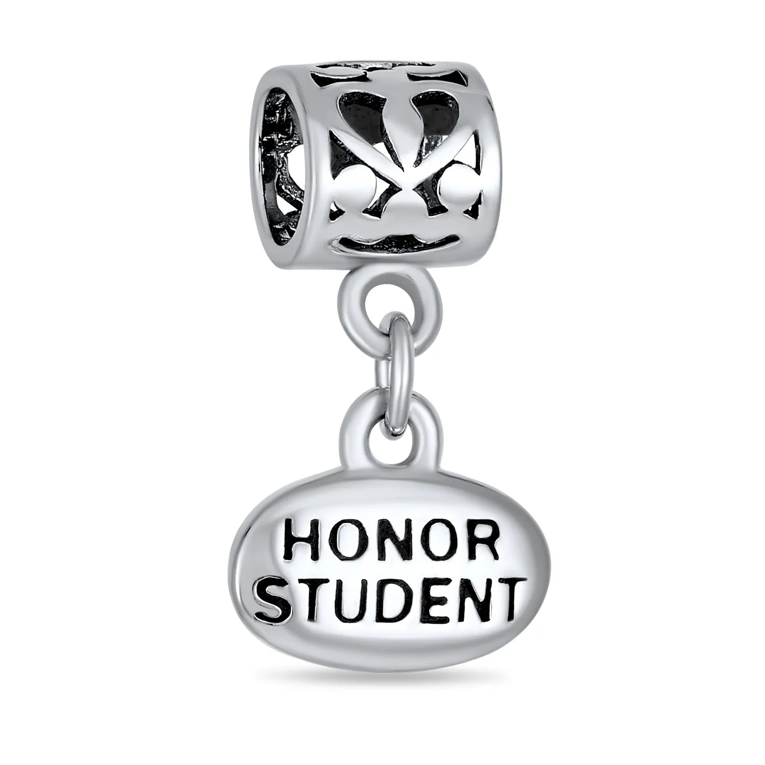 Personalized Graduate Dangle Charm Bead Sterling Silver for European Bracelet