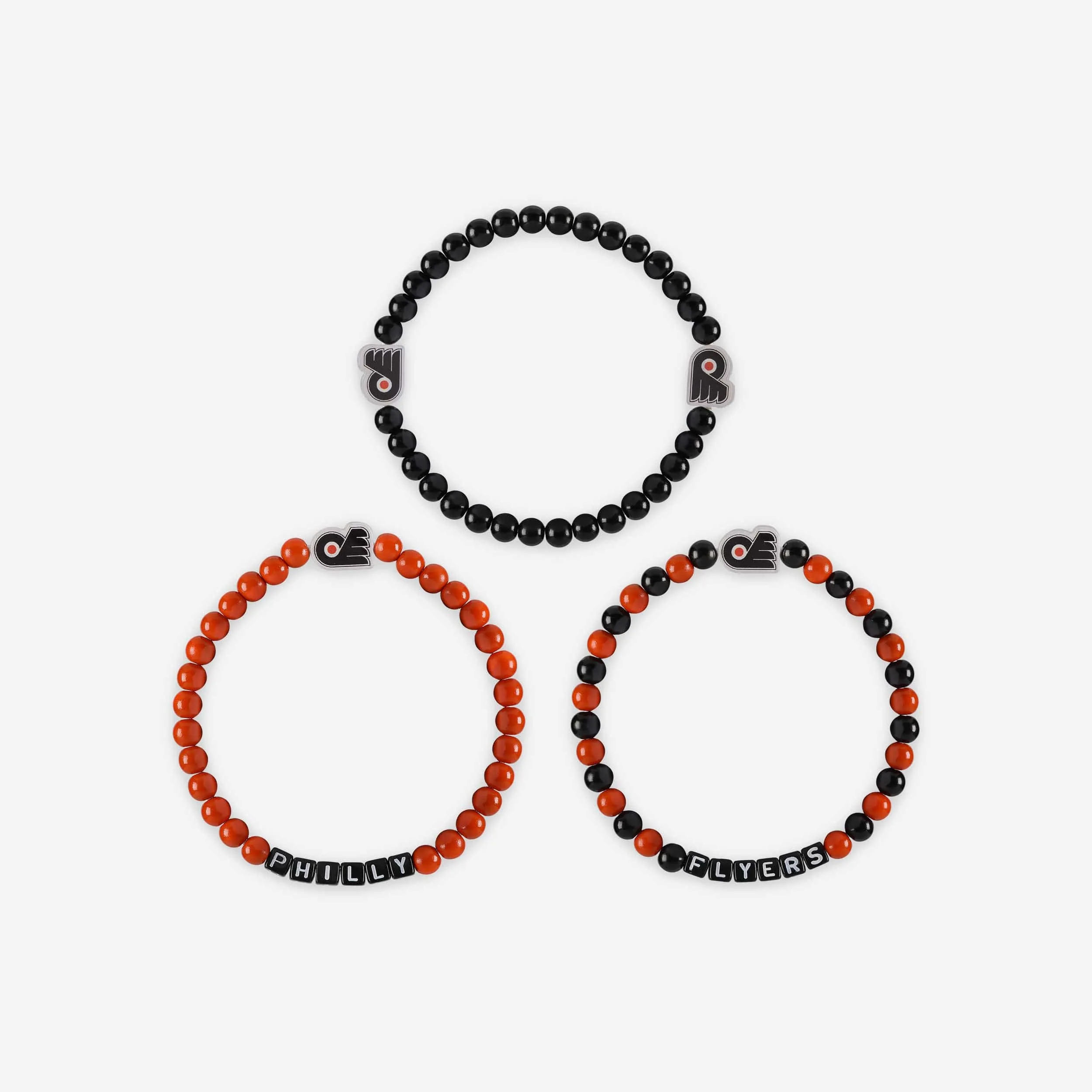 Philadelphia Flyers 3 Pack Beaded Friendship Bracelet