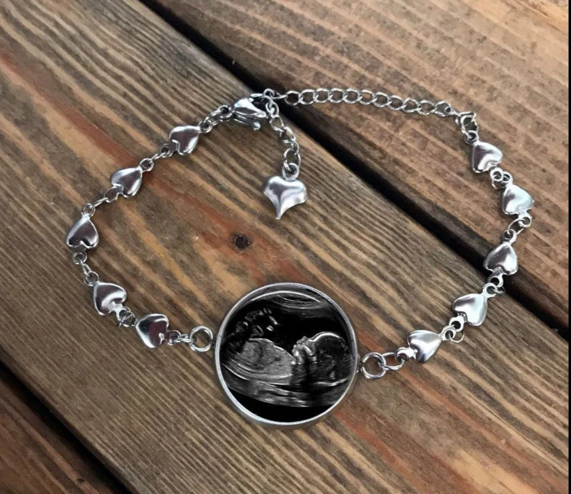 Photo charm bracelet - bracelet for new Mommy, mom, grandma