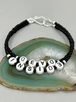 Sarcastic Beaded Bracelet, Dead Inside and U Suck Funny Meme, Sassy, Rainbow Pride Bracelets