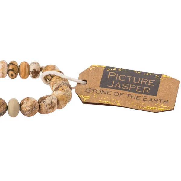 Scout Stone Stack Bracelet Picture Jasper - Stone of the Earth