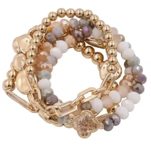 SERENE BRACELET SET (pastels) by Nine Jewelry