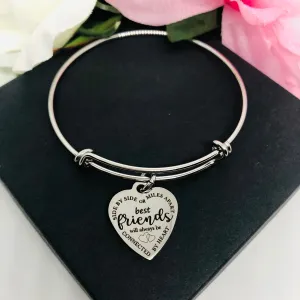 Side by side or miles apart best friends will always be connected by heart