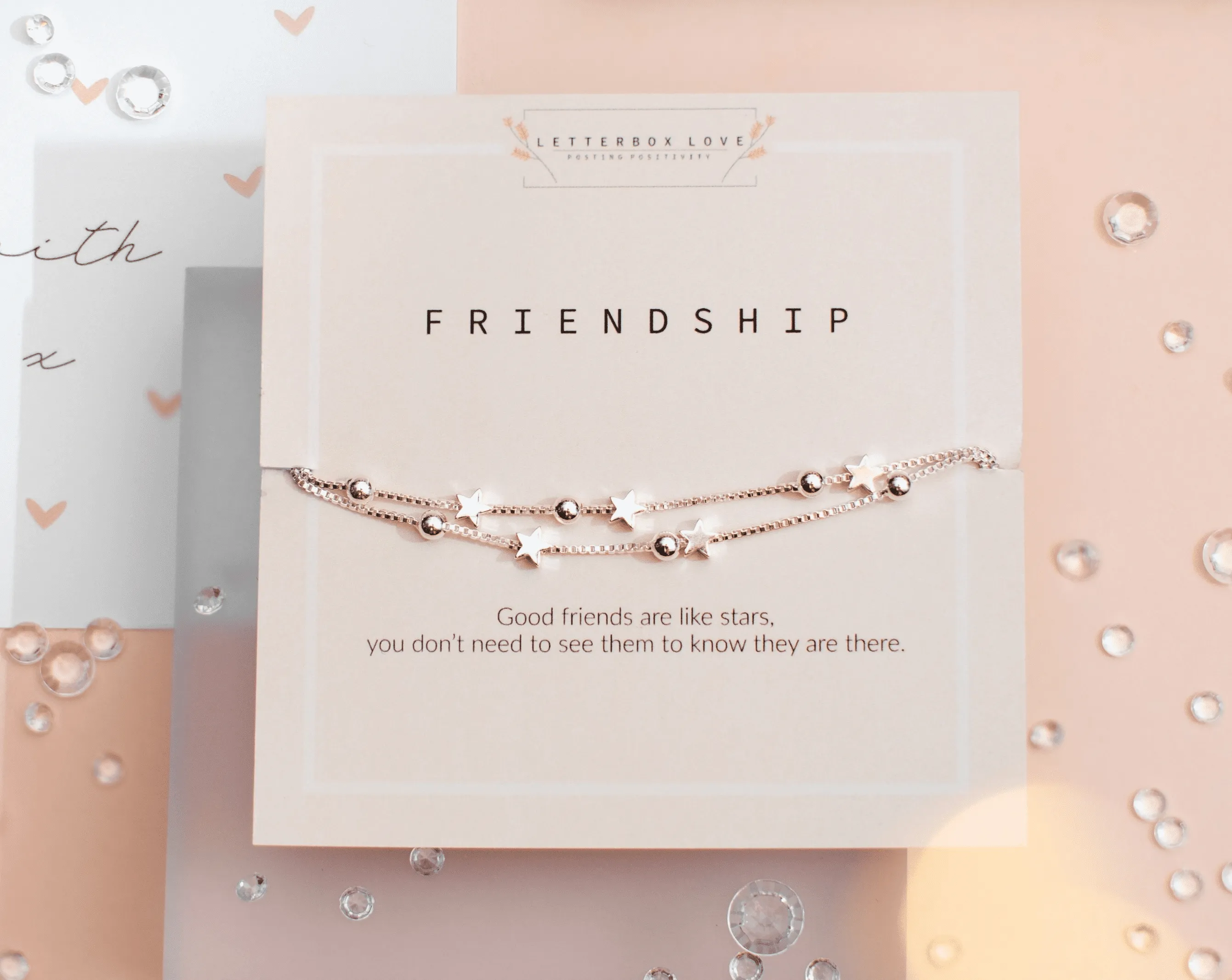 Silver Stars Friendship Bracelet