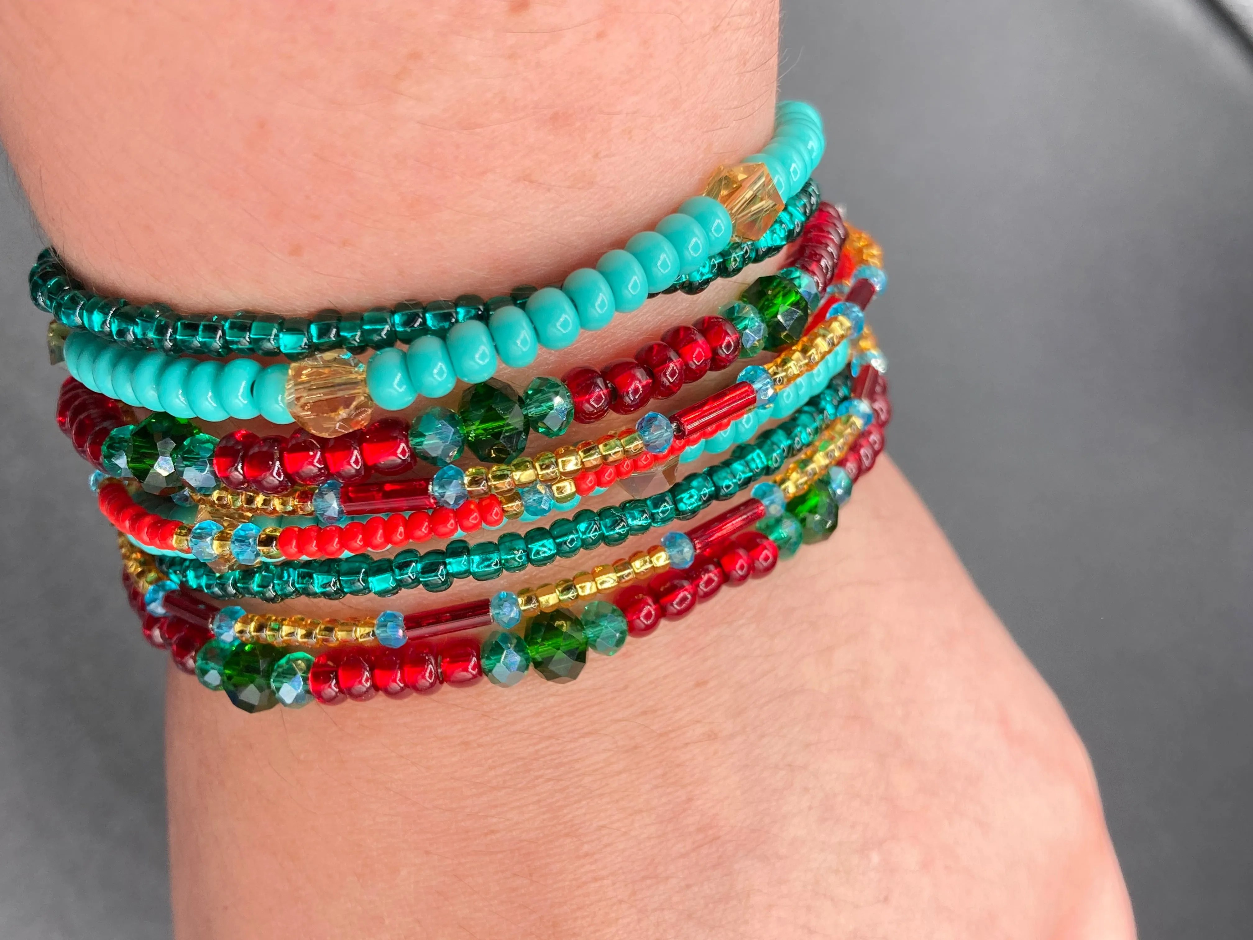 Southwest Inspired Colors Large Chunky Wide Bracelet, Bohemian Gypsy Style Jewelry, Hippie Nature Lover, Boho Shabby Chic, Mexican Colors