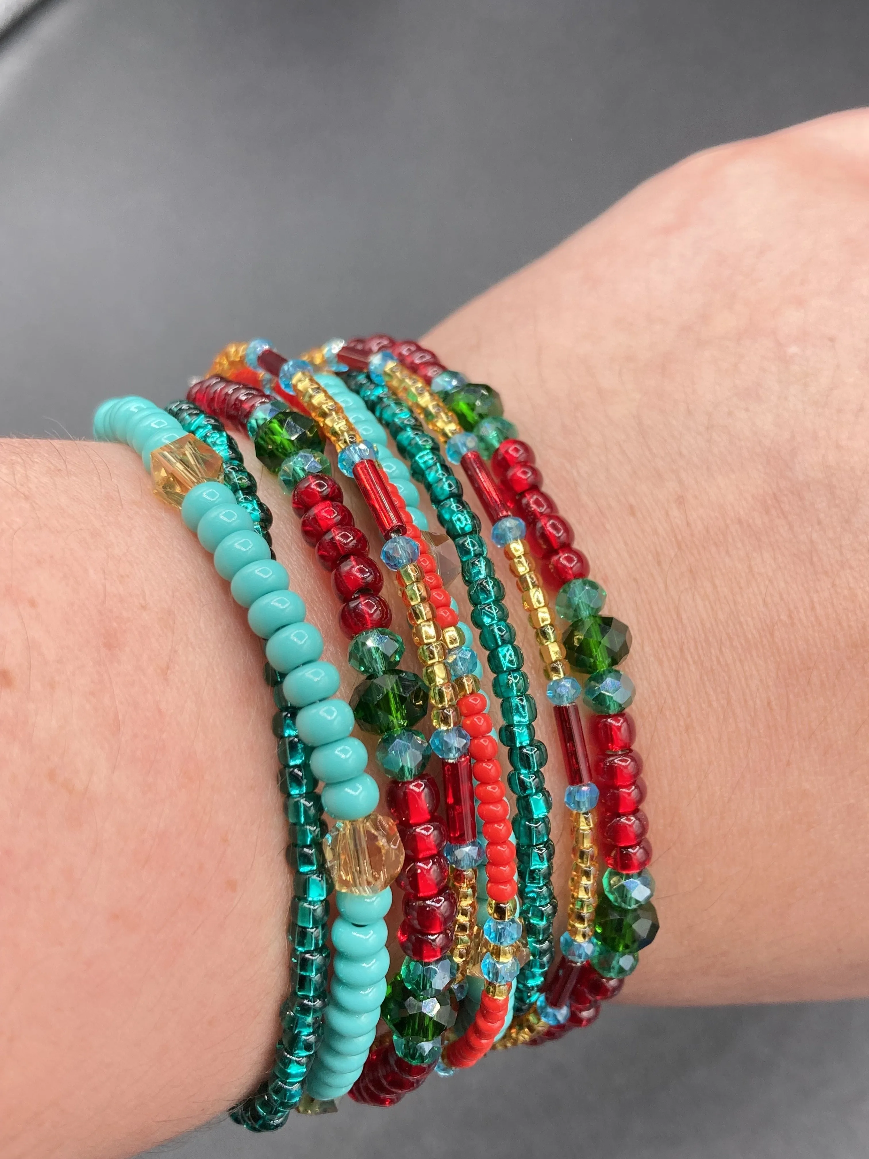 Southwest Inspired Colors Large Chunky Wide Bracelet, Bohemian Gypsy Style Jewelry, Hippie Nature Lover, Boho Shabby Chic, Mexican Colors