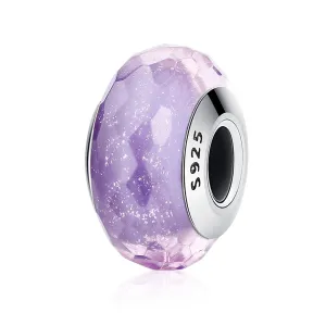 Sparkling Purple Murano Bead Charm