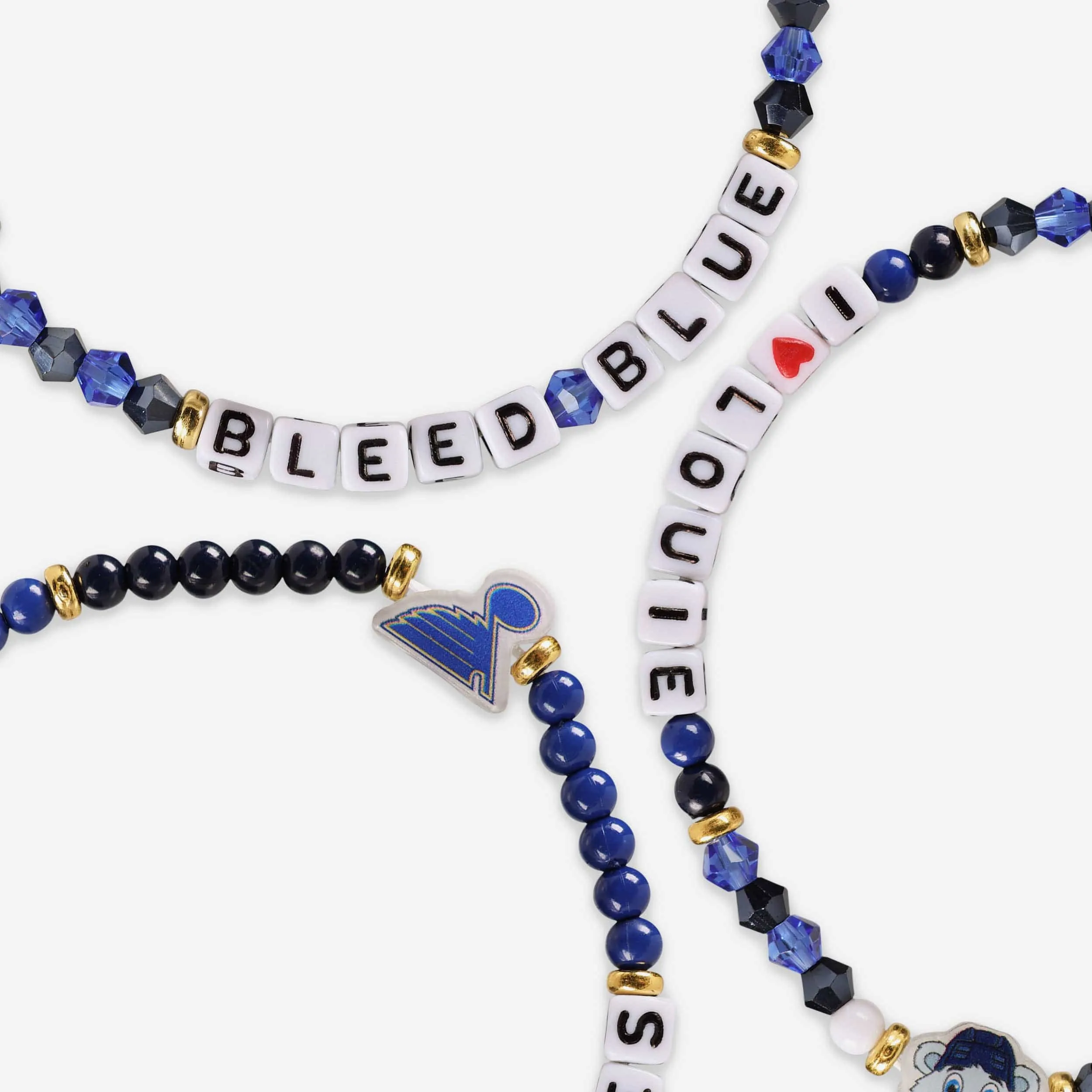 St Louis Blues 3 Pack Friendship Bracelet