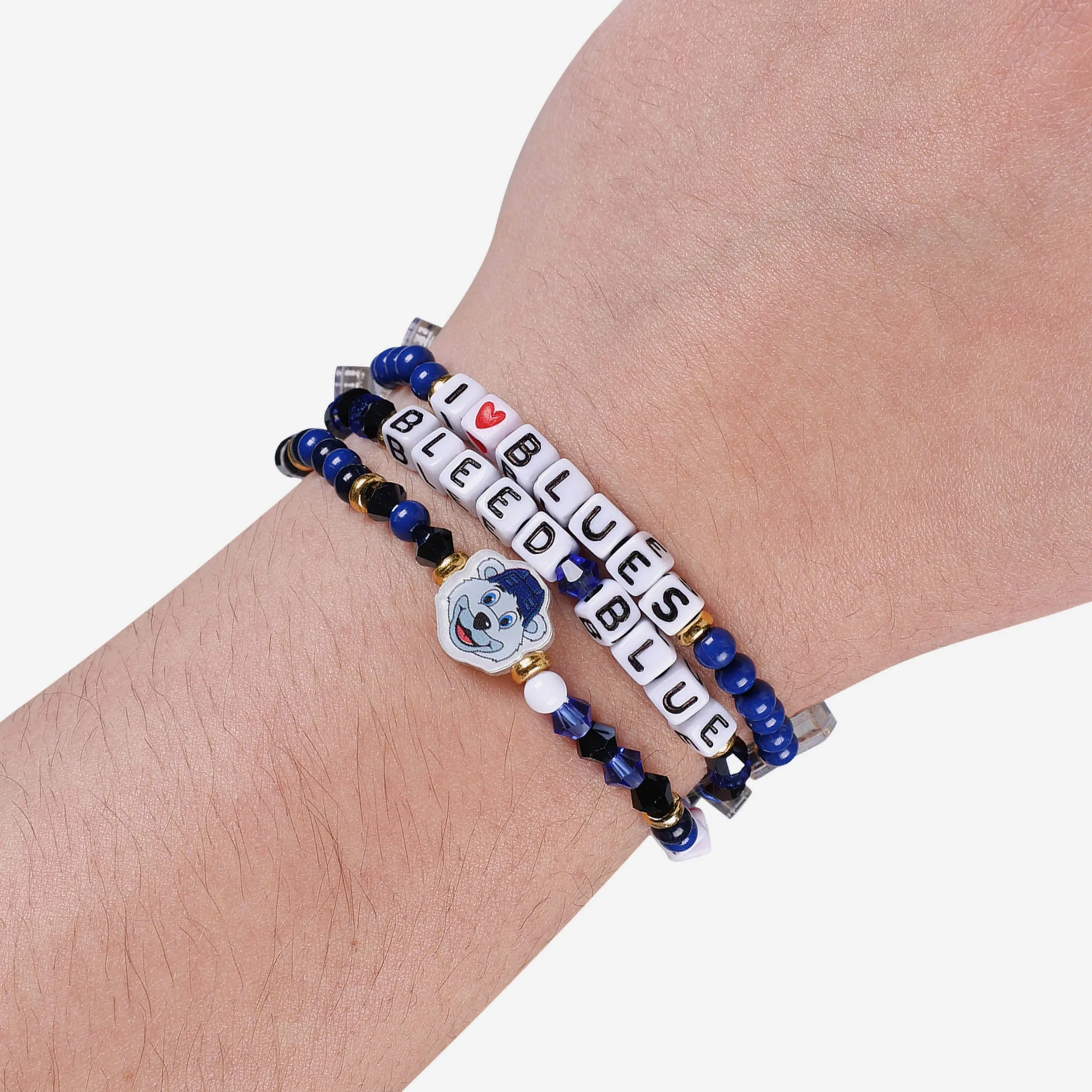 St Louis Blues 3 Pack Friendship Bracelet