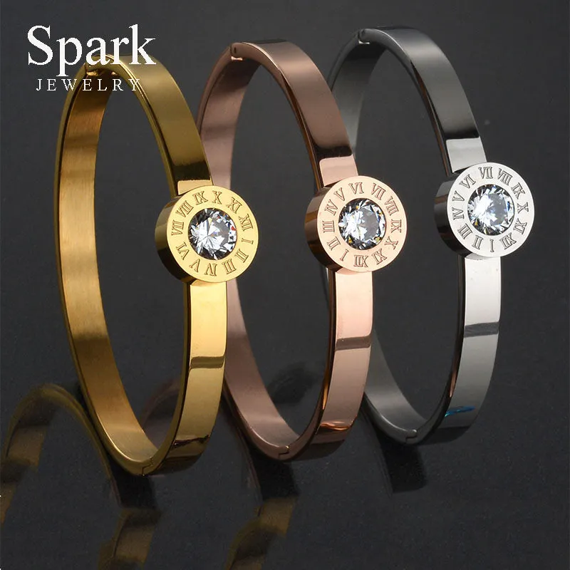 Stainless Steel 7 Colors CZ Stone  Jewelry Set