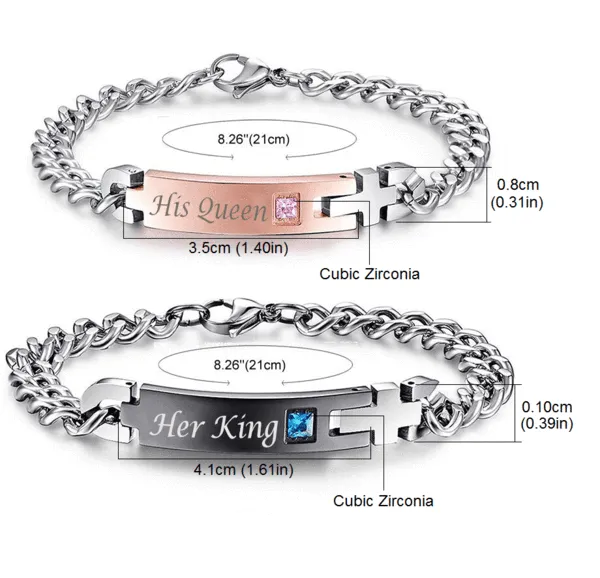 Stainless Steel Couple Bracelets