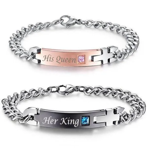 Stainless Steel Couple Bracelets