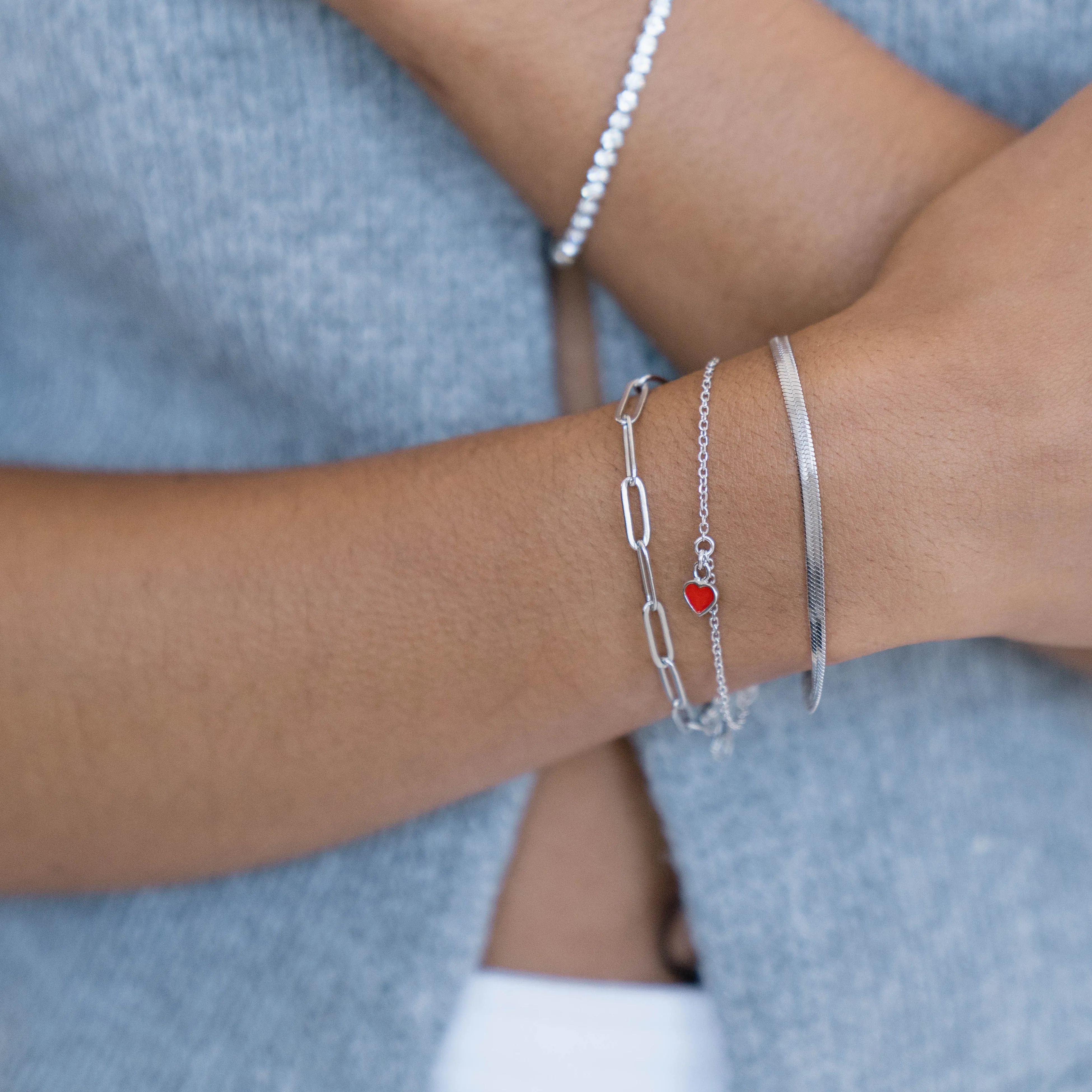 Stainless Steel Paperclip Bracelet