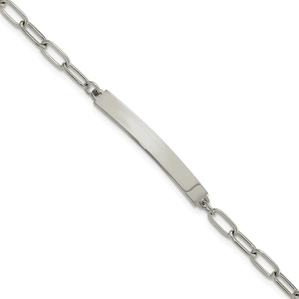 Stainless Steel Polished 6.5in w/1.25in ID Bracelet