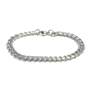 Steelx Stainless Steel (8mm) Satin Curb Bracelet 8.5"