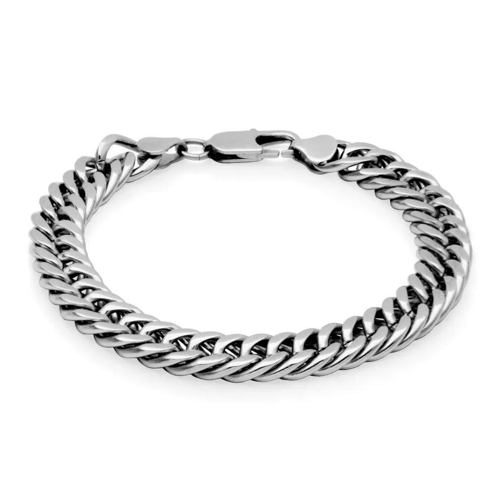 Steelx Stainless Steel (9.5mm) Curb Bracelet