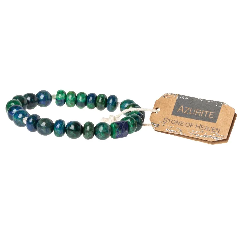 Stone Stacking Bracelet: Azurite