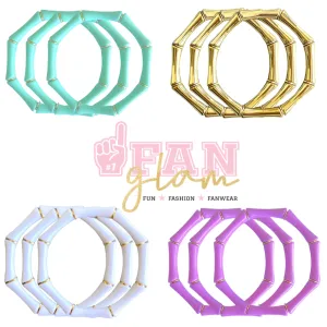 SUMMER LOVIN BAMBOO BANGLES MULTI COLORED