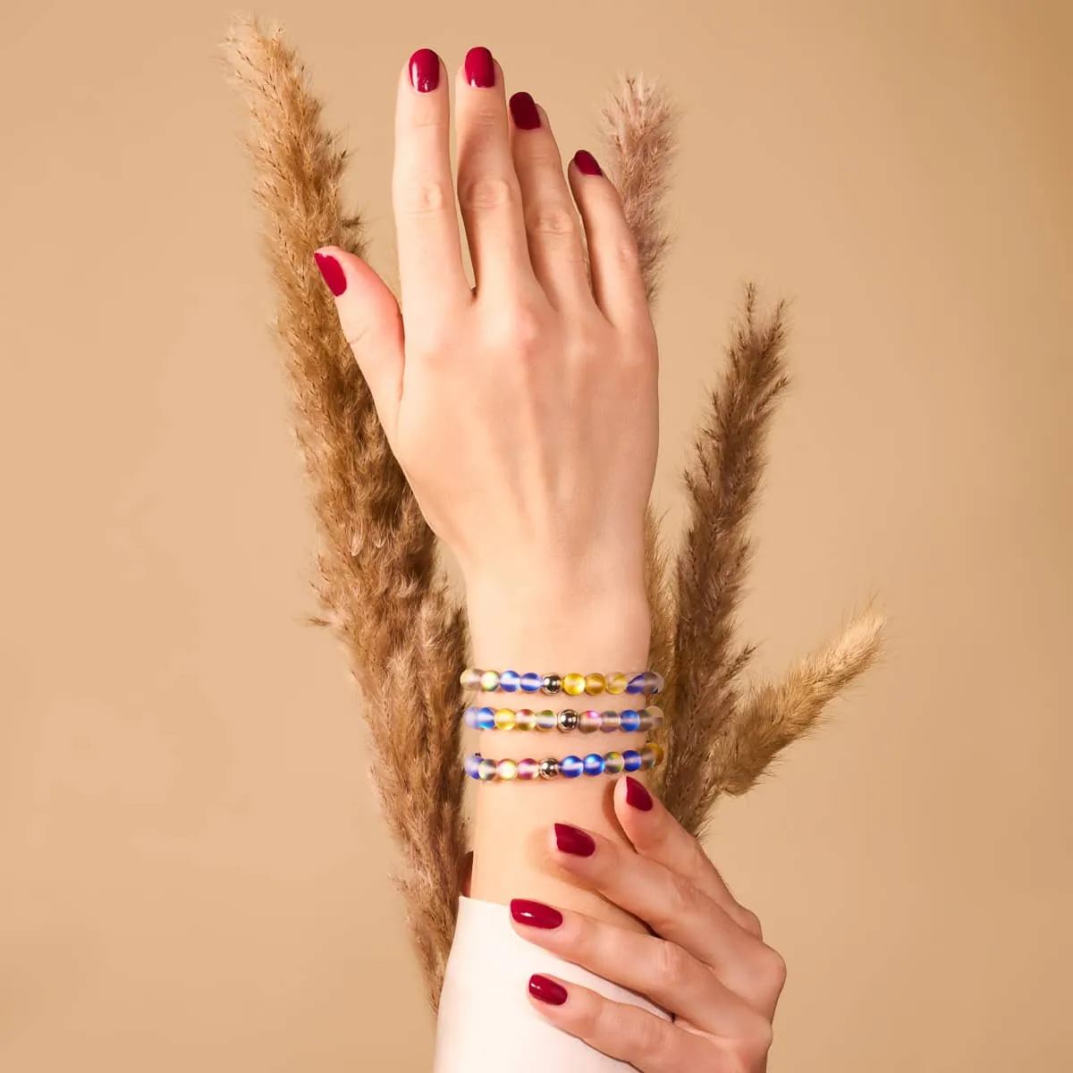 Sun and Sky | Ukrainian Aid | Mermaid Glass Bead Bracelet